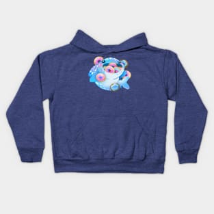 Whale Shark and Donuts Kids Hoodie